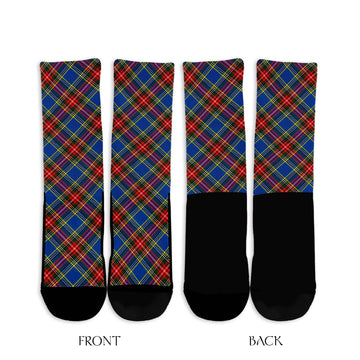 Bethune Tartan Crew Socks Cross Tartan Style