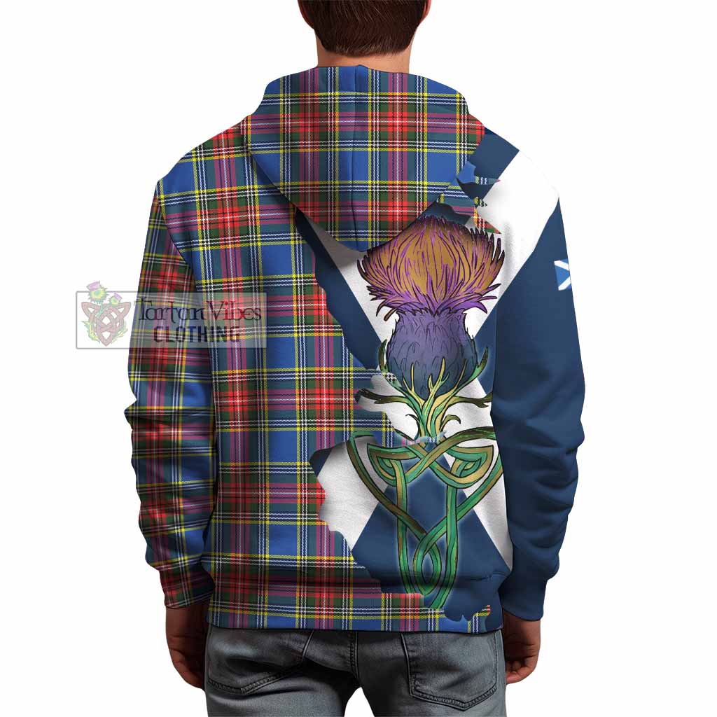 Bethune Tartan Family Crest Hoodie Scottish Thistle Celtic Inspired - Tartan Vibes Clothing