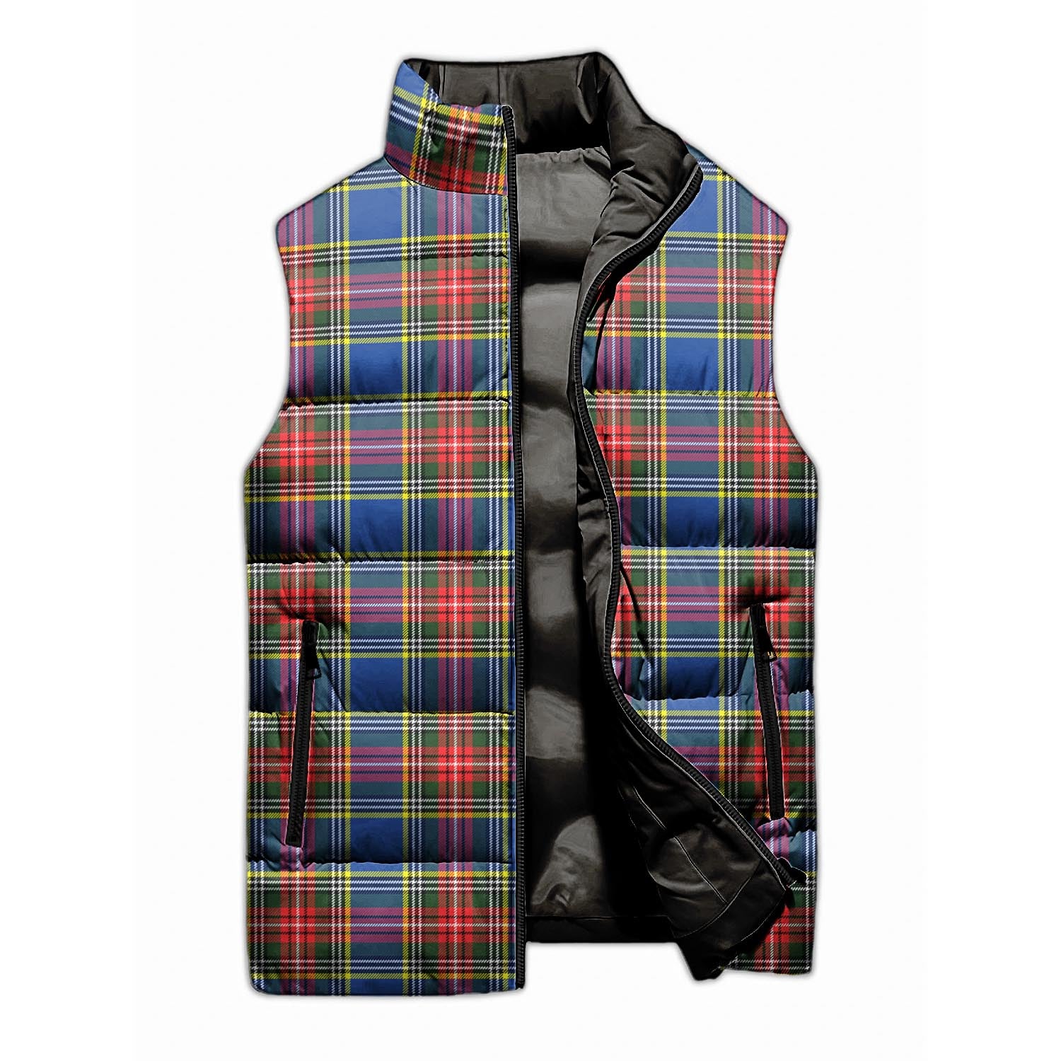 Bethune Tartan Sleeveless Puffer Jacket - Tartanvibesclothing