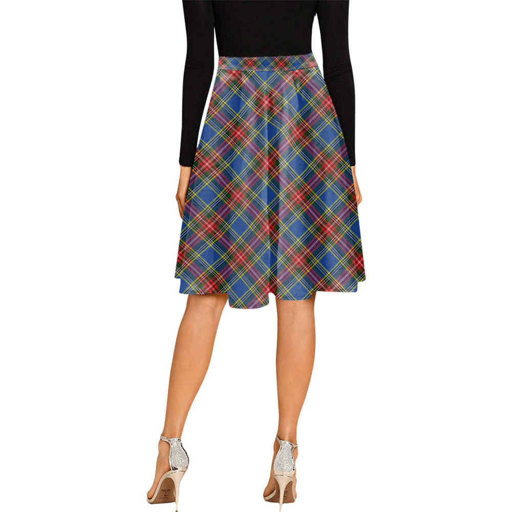 Bethune Tartan Melete Pleated Midi Skirt - Tartanvibesclothing