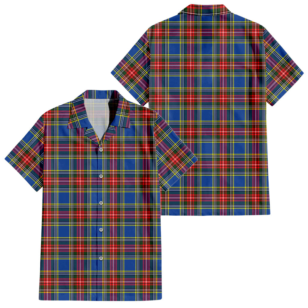 Bethune Tartan Short Sleeve Button Down Shirt - Tartanvibesclothing