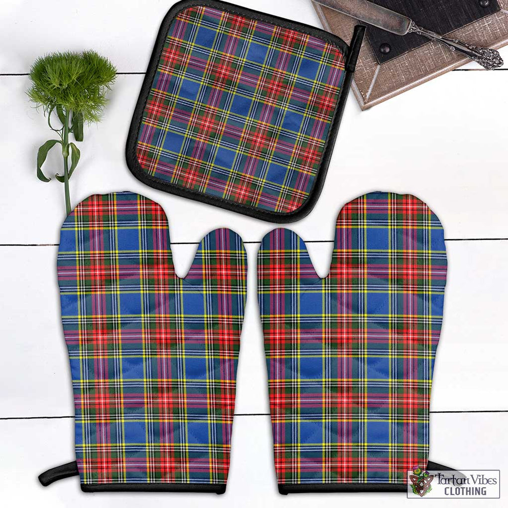 Bethune Tartan Combo Oven Mitt & Pot-Holder Black - Tartan Vibes Clothing