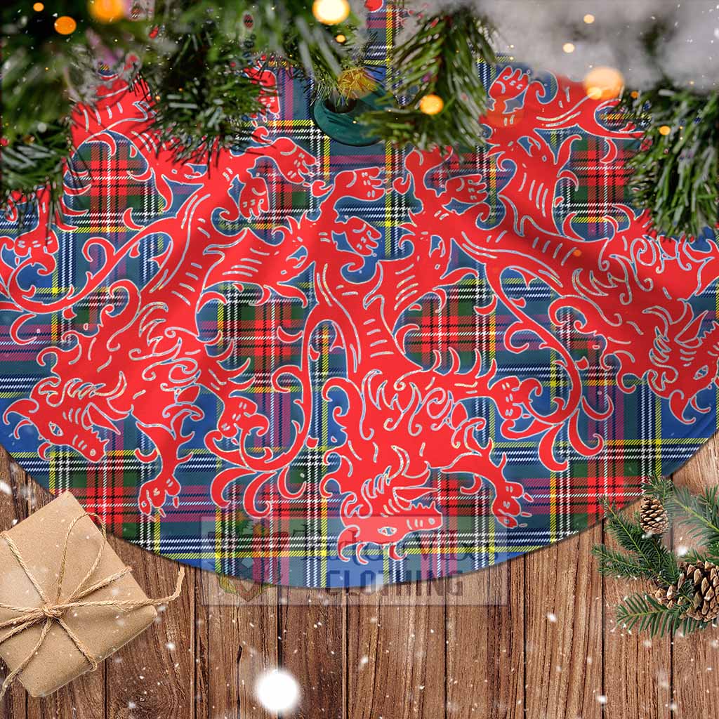 Tartan Vibes Clothing Bethune Tartan Christmas Tree Skirt Lion Rampant Style