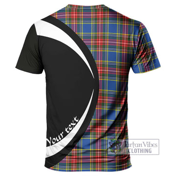 Bethune Tartan T-Shirt with Family Crest Circle Style