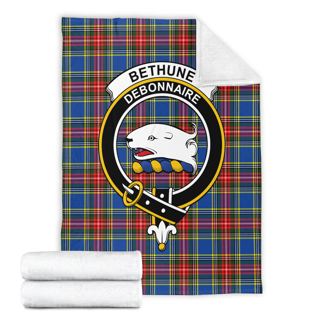 Bethune Tartan Blanket with Family Crest - Tartan Vibes Clothing