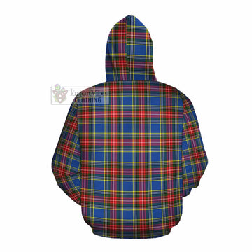 Bethune Tartan Cotton Hoodie with Family Crest DNA In Me Style