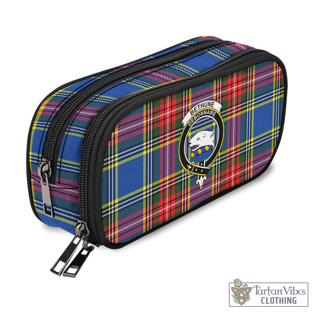 Tartan Vibes Clothing Bethune Tartan Pen and Pencil Case with Family Crest