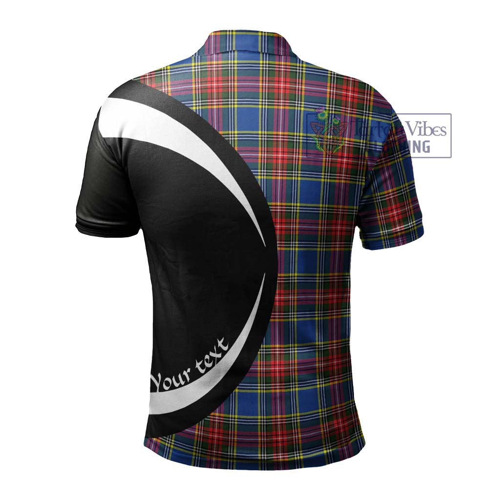 Bethune Tartan Men's Polo Shirt with Family Crest Circle Style - Tartan Vibes Clothing