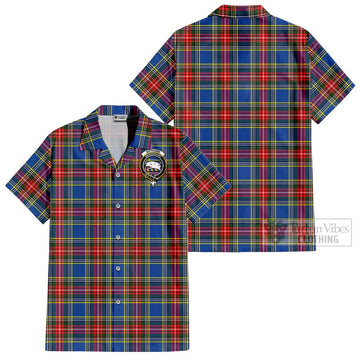 Bethune Tartan Cotton Hawaiian Shirt with Family Crest