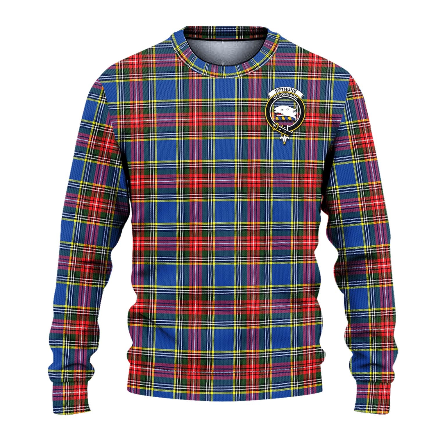 Bethune Tartan Ugly Sweater with Family Crest - Tartan Vibes Clothing