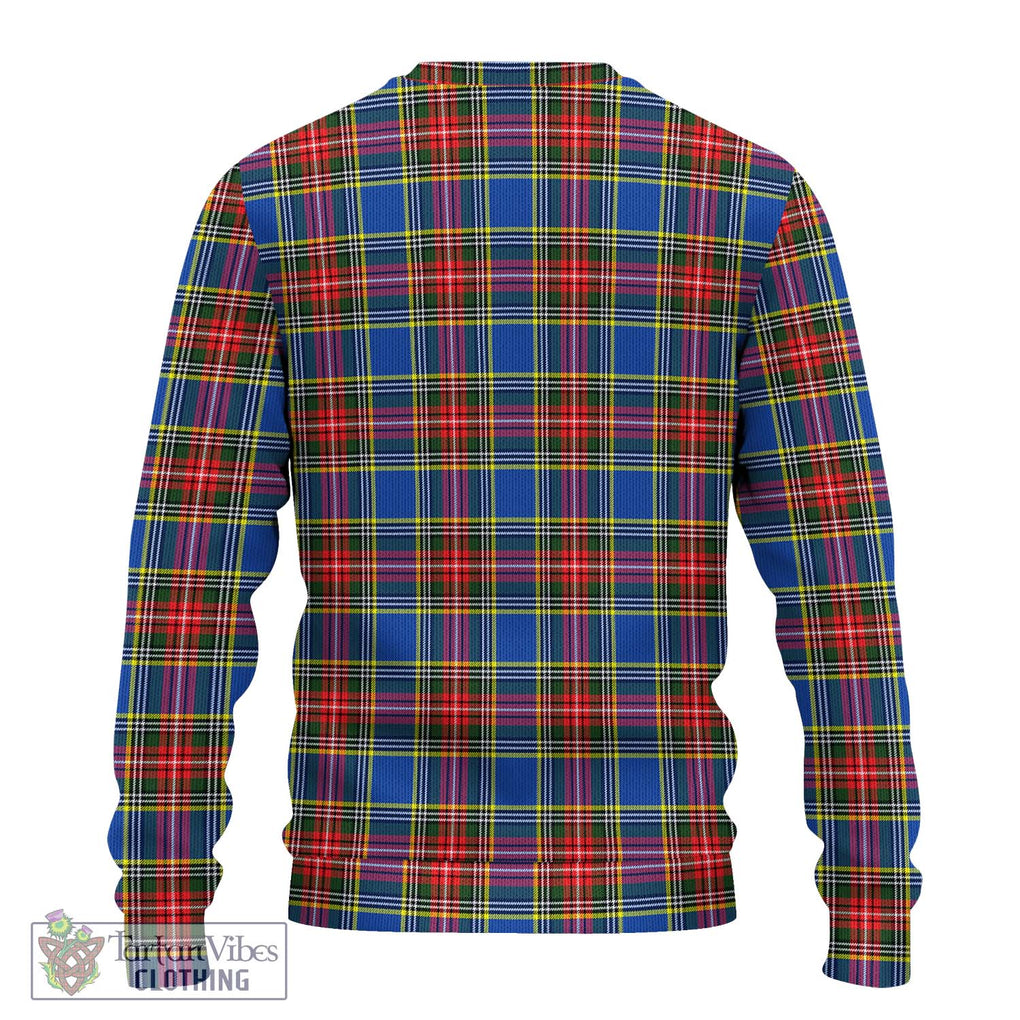 Bethune Tartan Knitted Sweater with Family Crest DNA In Me Style - Tartanvibesclothing Shop