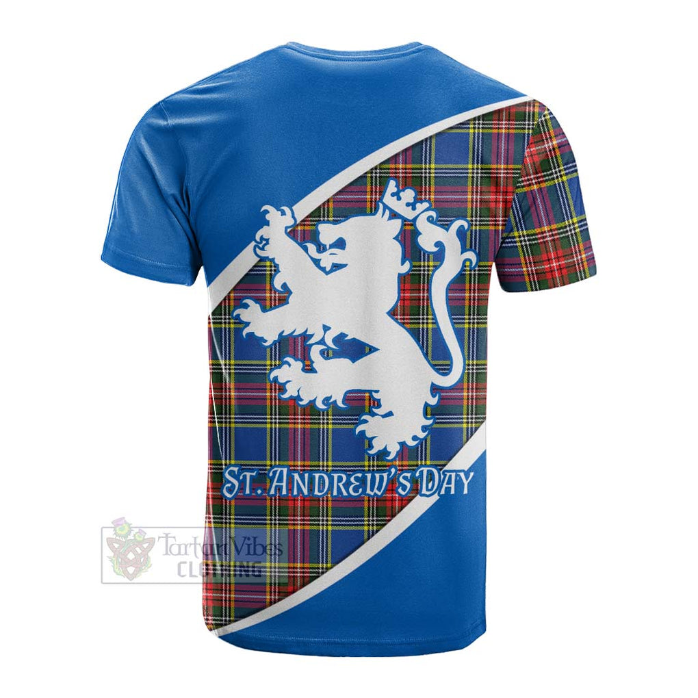 Tartan Vibes Clothing Bethune Family Crest Tartan Cotton T-shirt Celebrate Saint Andrew's Day in Style