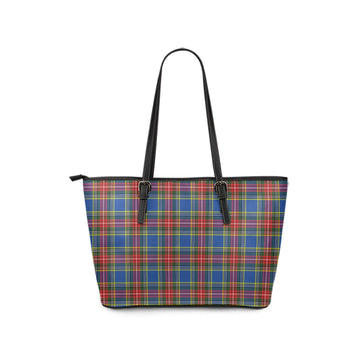 Bethune Tartan Leather Tote Bag