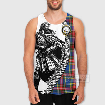 Bethune Tartan Clan Crest Men's Tank Top with Highlander Warrior Celtic Style