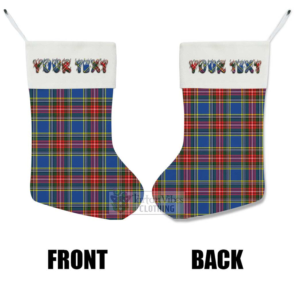 Tartan Vibes Clothing Bethune Tartan Christmas Stocking with Personalized Text