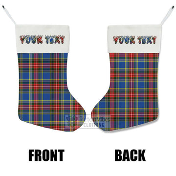 Bethune Tartan Christmas Stocking with Personalized Text