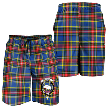 Bethune Tartan Mens Shorts with Family Crest