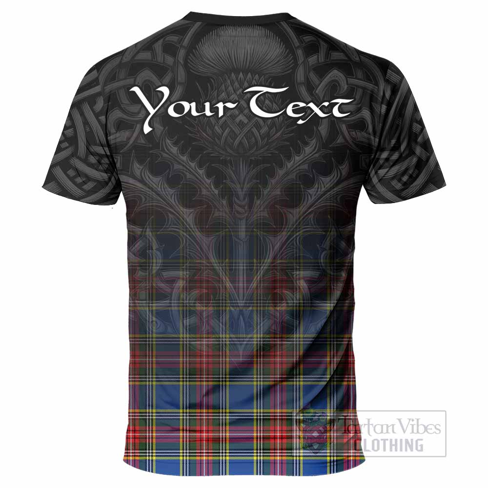 Tartan Vibes Clothing Bethune Tartan T-Shirt with Family Crest Celtic Thistle Vibes