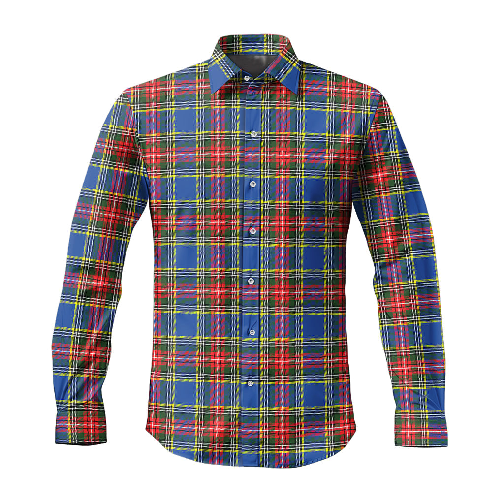 Bethune Tartan Long Sleeve Button Up Shirt - Tartanvibesclothing