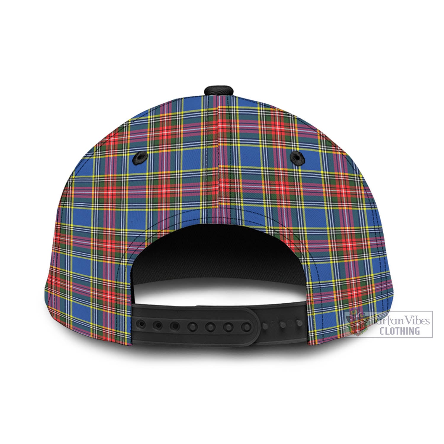 Tartan Vibes Clothing Bethune Tartan Classic Cap with Family Crest In Me Style