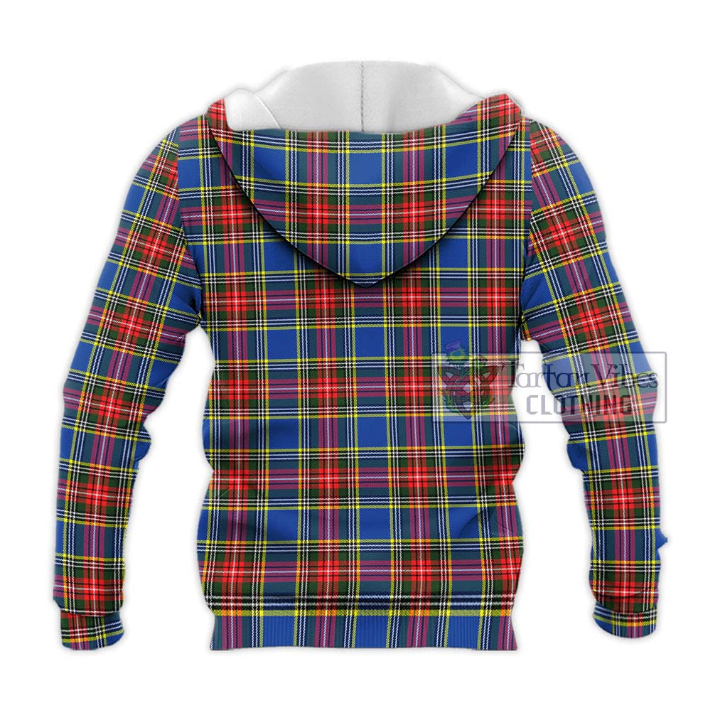 Bethune Tartan Knitted Hoodie with Family Crest DNA In Me Style - Tartanvibesclothing Shop