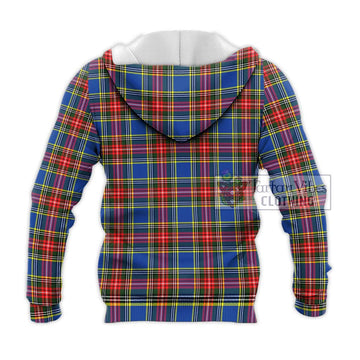 Bethune Tartan Knitted Hoodie with Family Crest DNA In Me Style