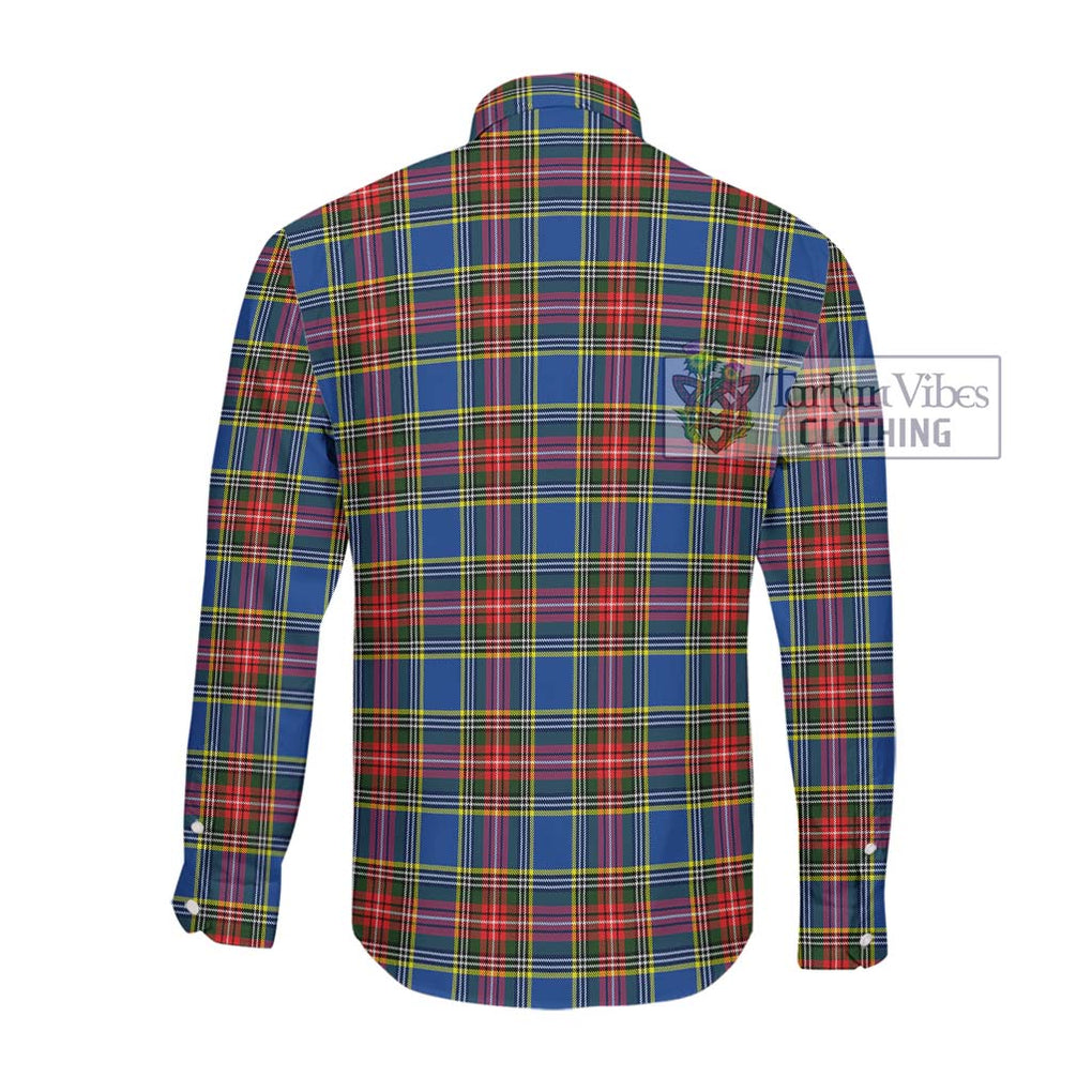 Bethune Tartan Long Sleeve Button Shirt with Family Crest DNA In Me Style - Tartanvibesclothing Shop