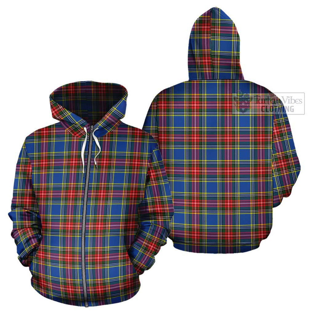 Bethune Tartan Cotton Hoodie Zip Hoodie - Tartan Vibes Clothing