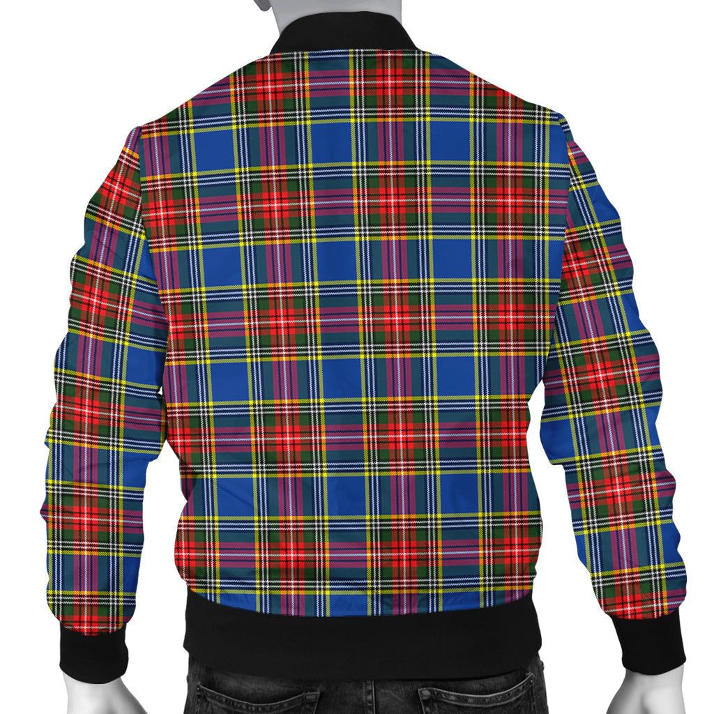 Bethune Tartan Bomber Jacket with Family Crest - Tartanvibesclothing