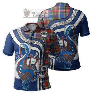 Bethune Tartan Polo Shirt with Epic Bagpipe Style