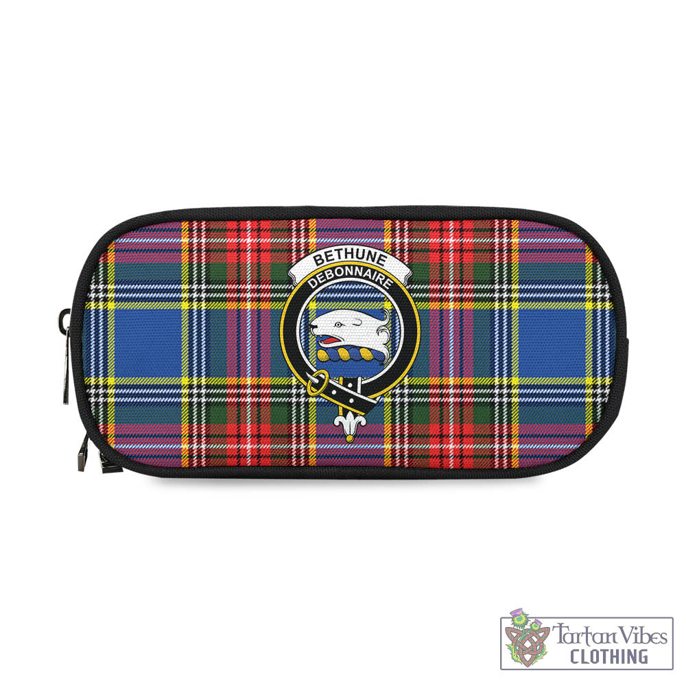 Tartan Vibes Clothing Bethune Tartan Pen and Pencil Case with Family Crest