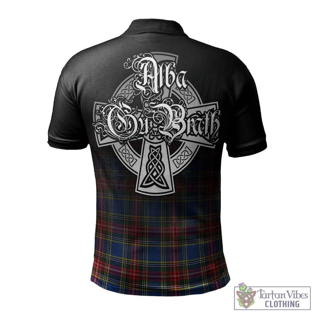 Tartan Vibes Clothing Bethune Tartan Polo Shirt Featuring Alba Gu Brath Family Crest Celtic Inspired