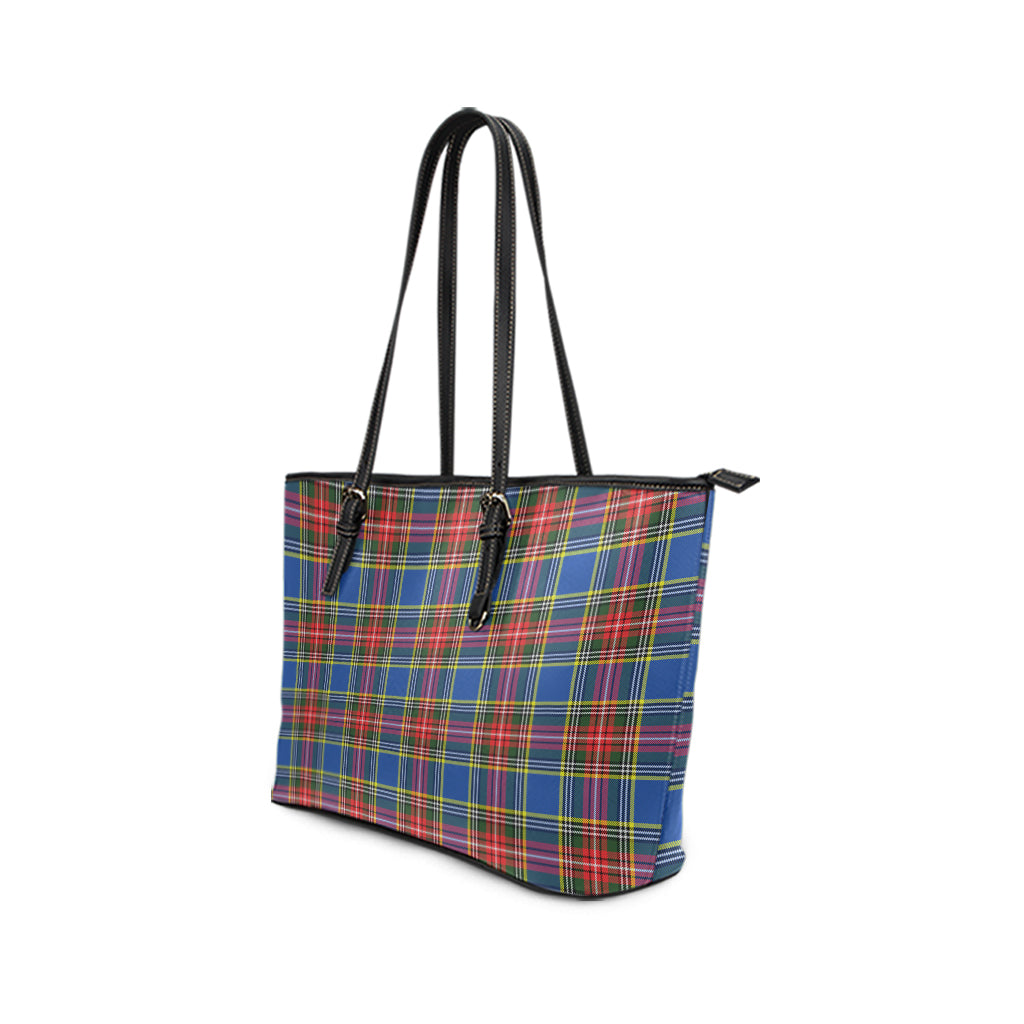 Bethune Tartan Leather Tote Bag - Tartanvibesclothing