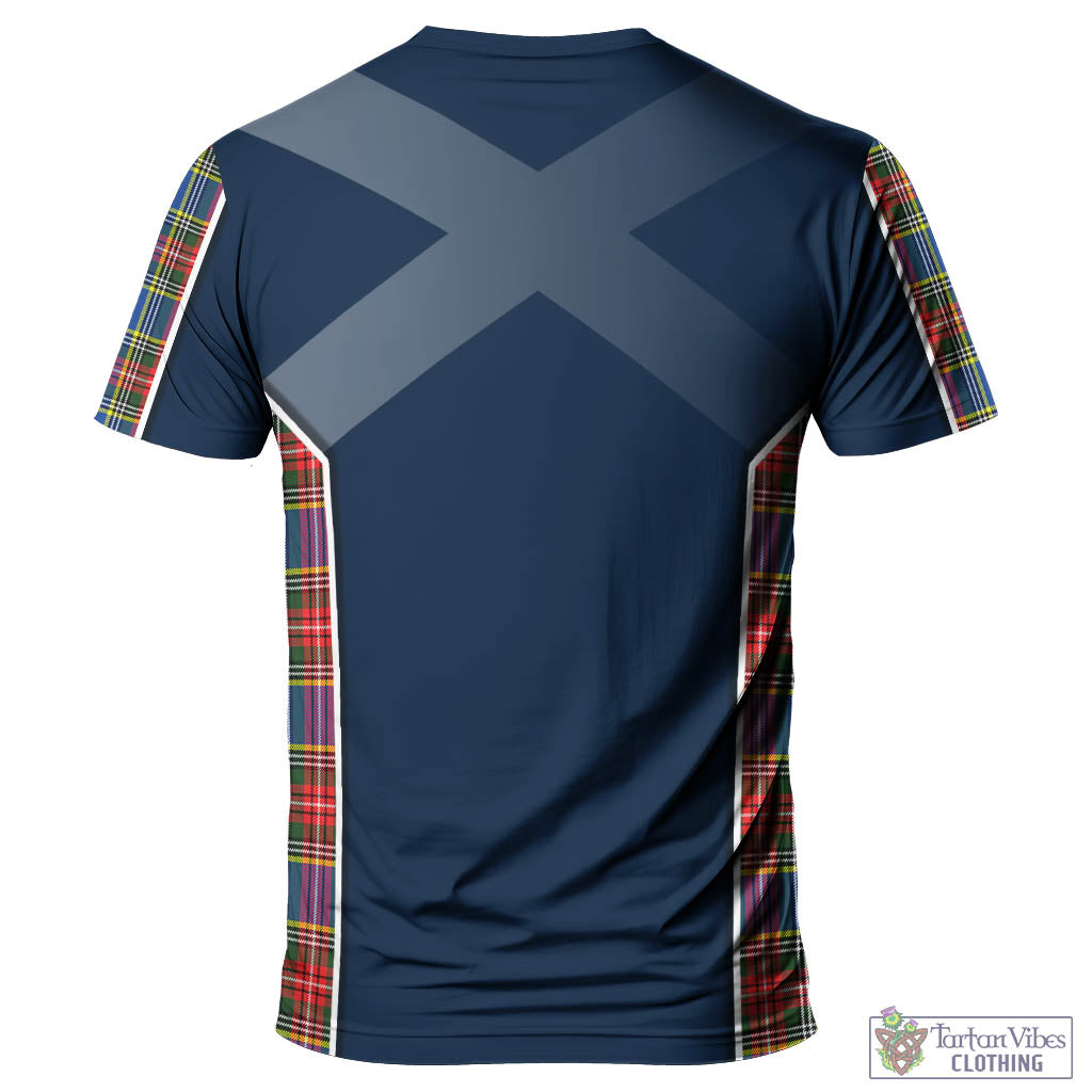 Tartan Vibes Clothing Bethune Tartan T-Shirt with Family Crest and Lion Rampant Vibes Sport Style