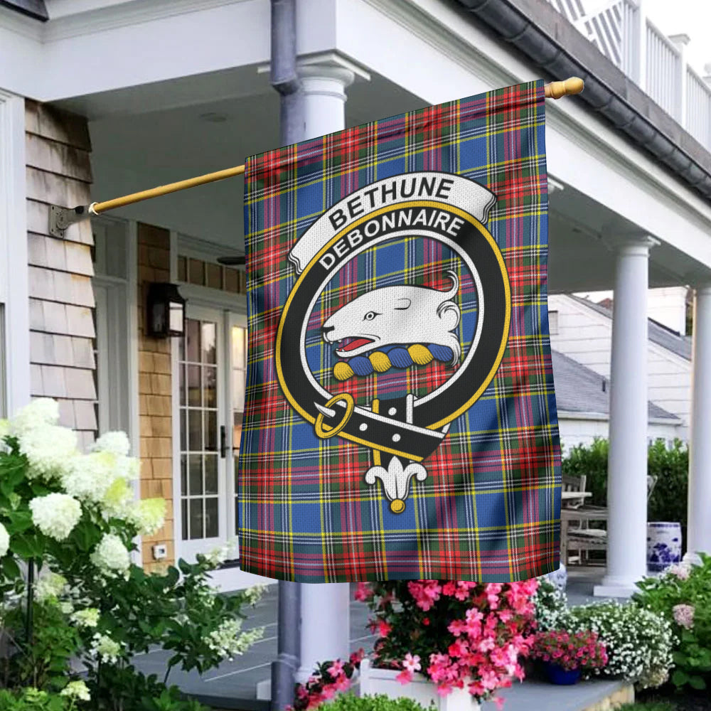 Bethune Tartan Flag with Family Crest - Tartan Vibes Clothing