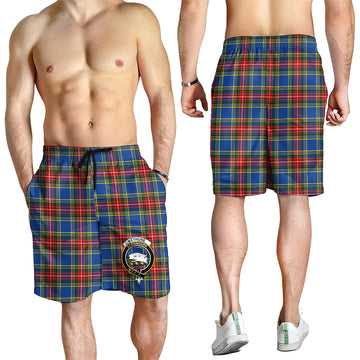 Bethune Tartan Mens Shorts with Family Crest