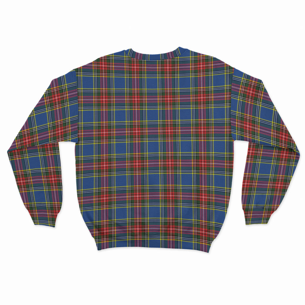 Bethune Tartan Sweatshirt with Family Crest - Tartan Vibes Clothing