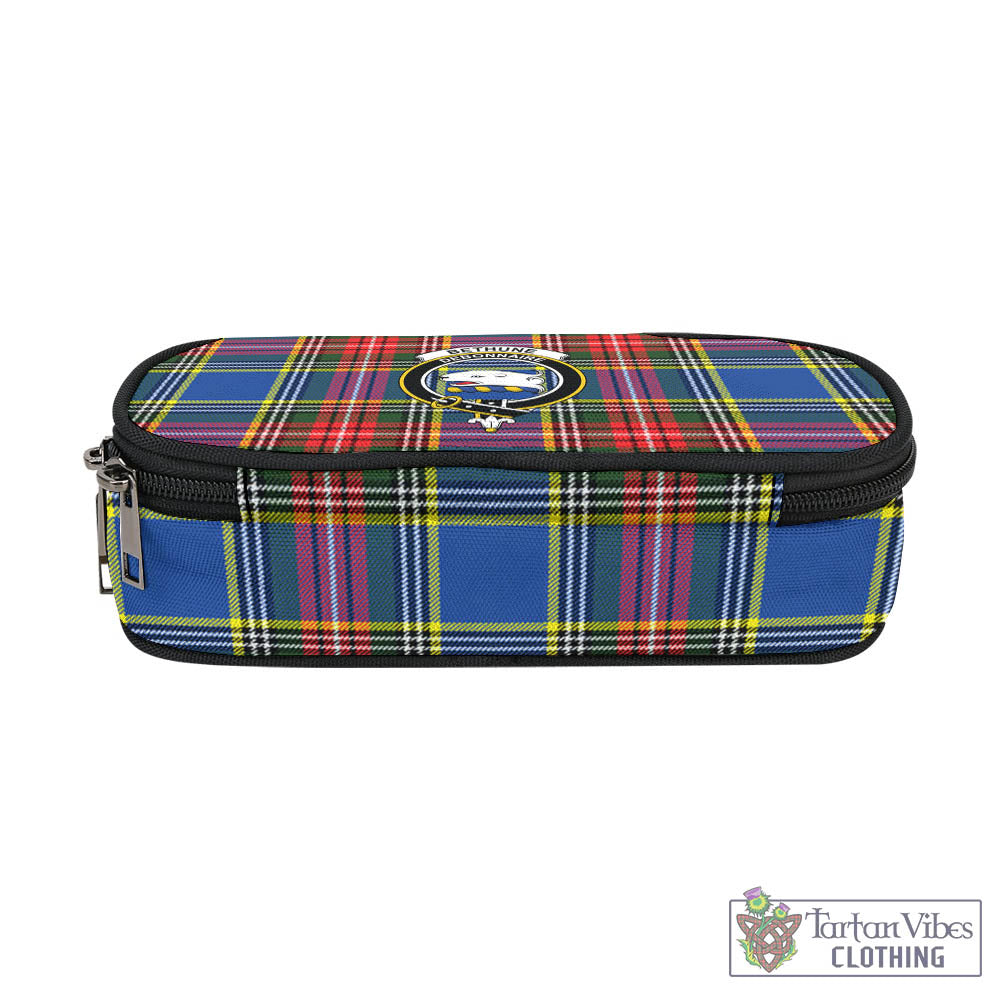 Tartan Vibes Clothing Bethune Tartan Pen and Pencil Case with Family Crest