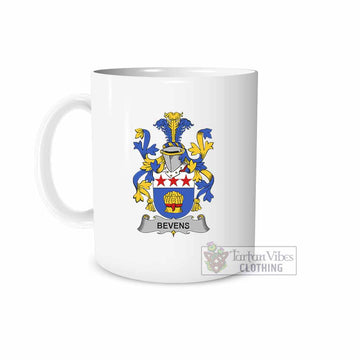 Bevens Irish Clan Coat of Arms Ceramic Mug