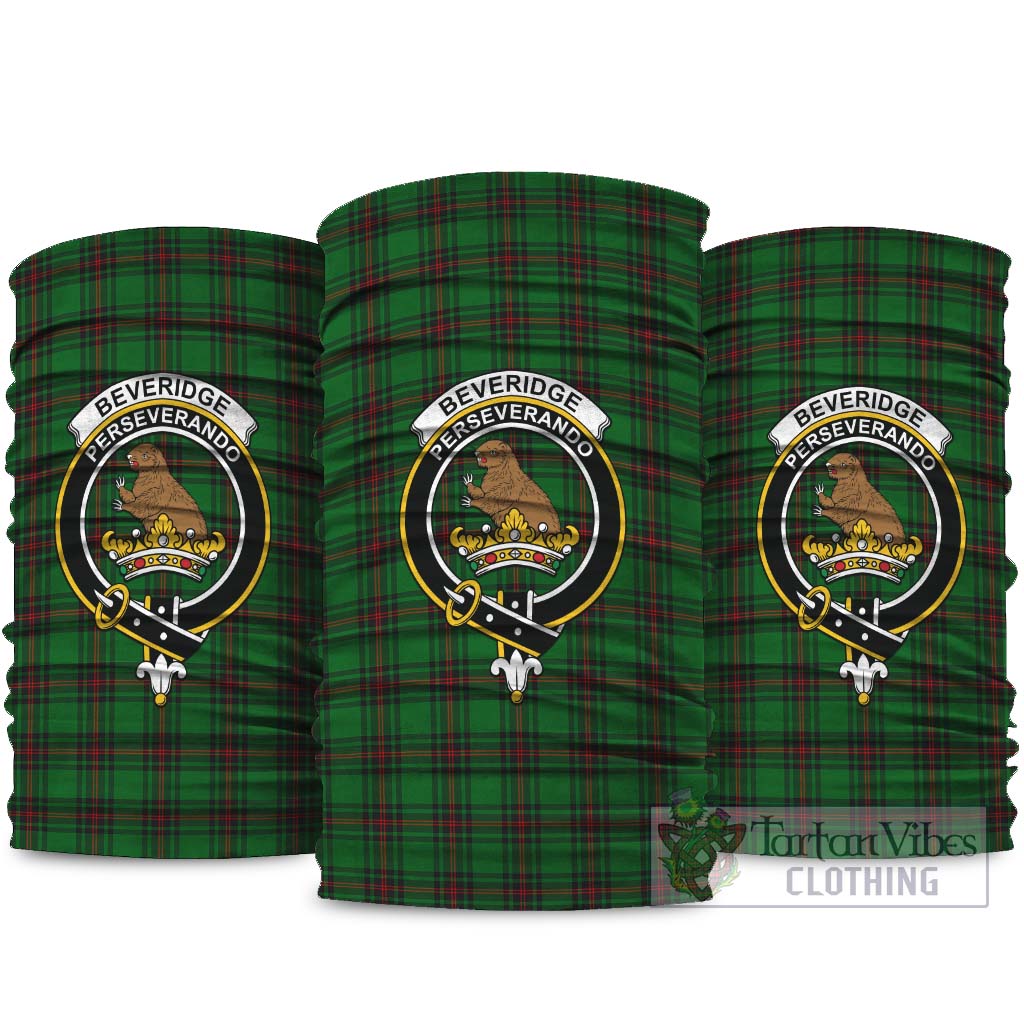 Beveridge Tartan Neck Gaiters, Tartan Bandanas, Tartan Head Band with Family Crest