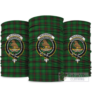 Beveridge Tartan Neck Gaiters, Tartan Bandanas, Tartan Head Band with Family Crest