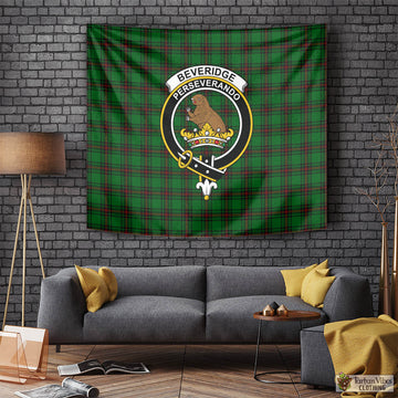 Beveridge Tartan Tapestry Wall Hanging and Home Decor for Room with Family Crest