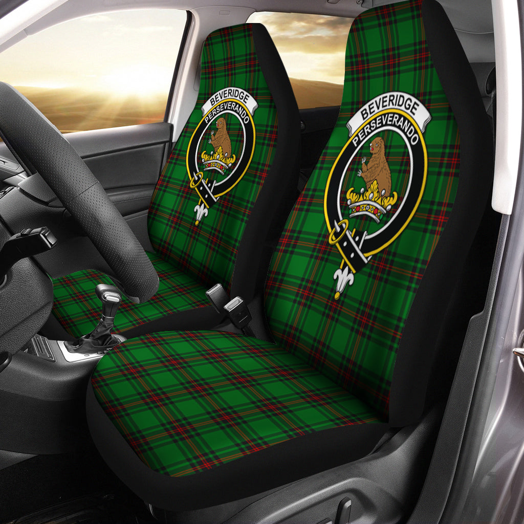 Beveridge Tartan Car Seat Cover with Family Crest One Size - Tartanvibesclothing