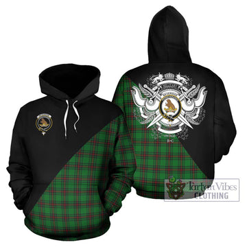 Beveridge Tartan Hoodie with Family Crest and Military Logo Style