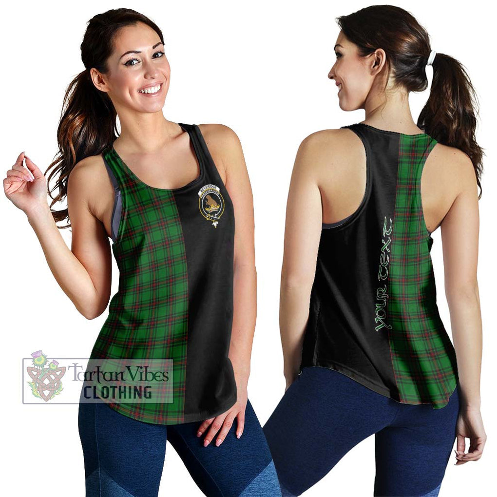 Beveridge Tartan Women's Racerback Tanks with Family Crest and Half Of Me Style 4XL - Tartanvibesclothing Shop