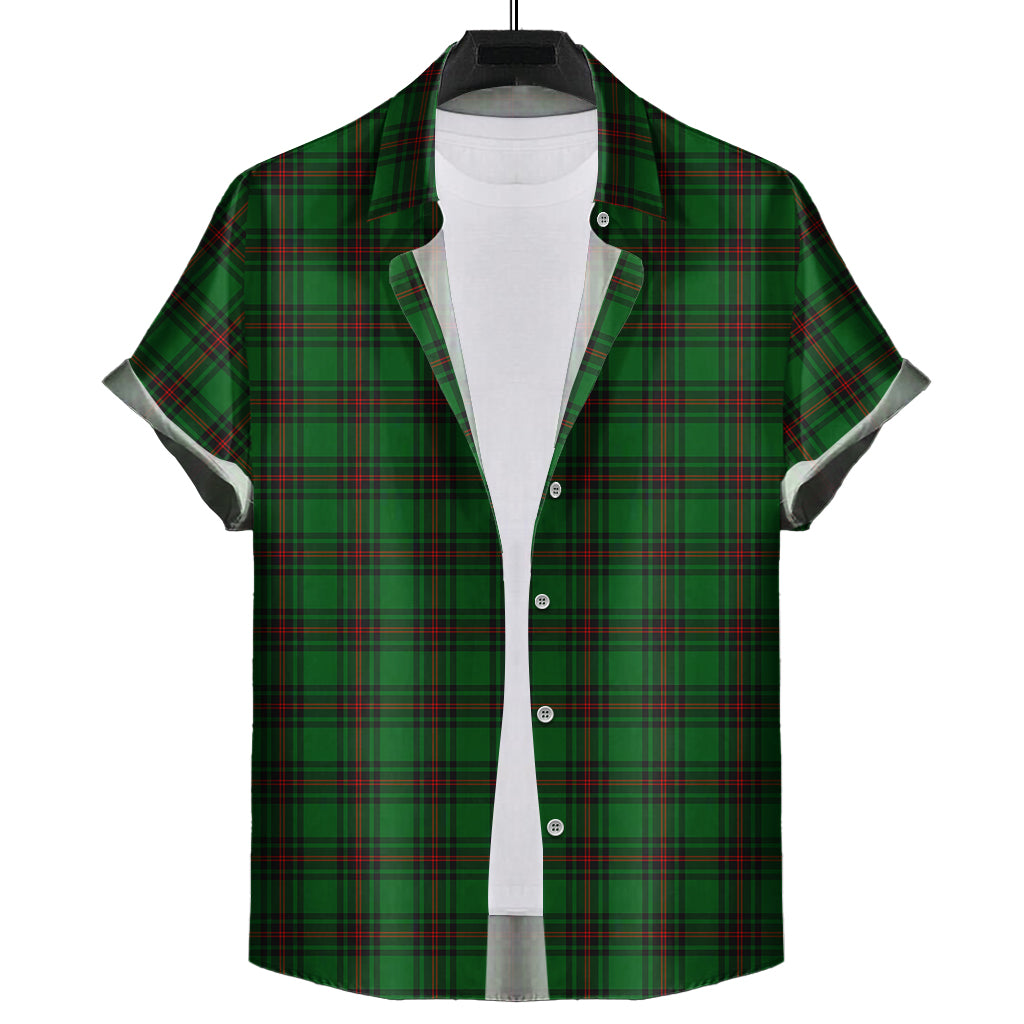 Beveridge Tartan Short Sleeve Button Down Shirt - Tartanvibesclothing