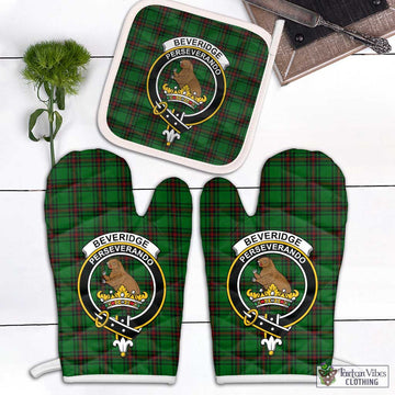 Beveridge Tartan Combo Oven Mitt & Pot-Holder with Family Crest