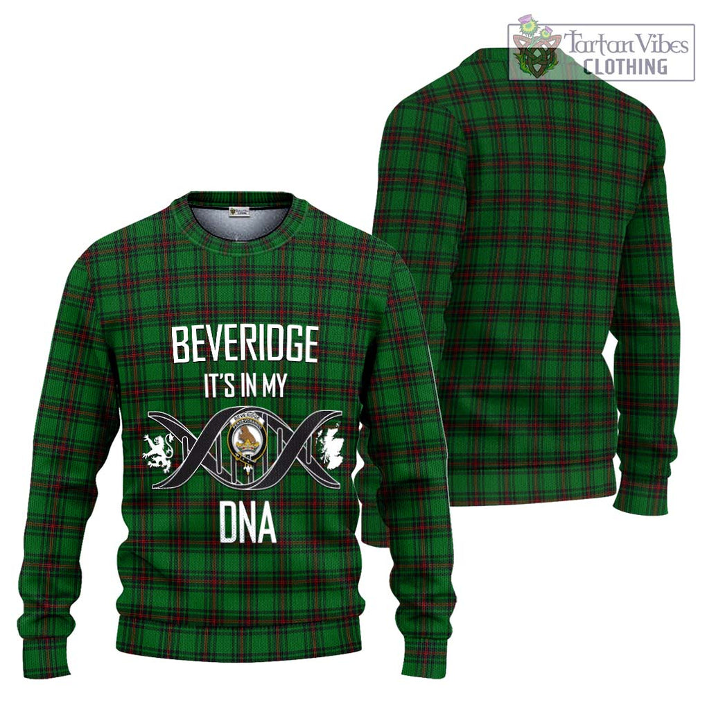 Beveridge Tartan Knitted Sweater with Family Crest DNA In Me Style Unisex - Tartanvibesclothing Shop