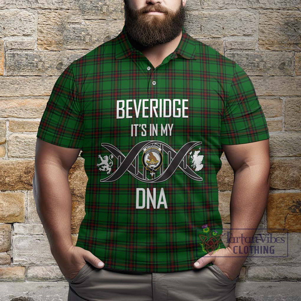 Beveridge Tartan Polo Shirt with Family Crest DNA In Me Style Kid - Tartanvibesclothing Shop