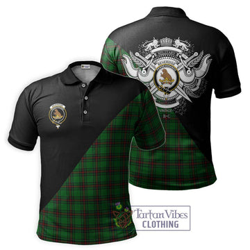 Beveridge Tartan Polo Shirt with Family Crest and Military Logo Style